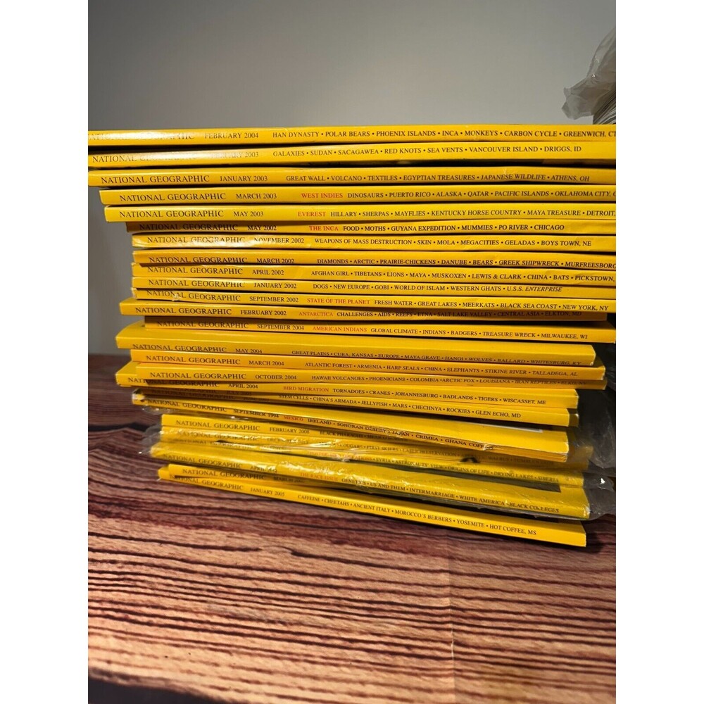 National Geographic Magazine 1990-2010's Vintage Lot of 8 (No Duplicates)